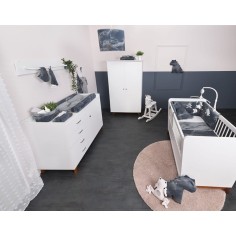 Baby's Only Aufbewahrungskorb Marble, Cool Grey Lila