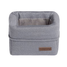 Baby's Only Aufbewahrungskorb Sparkle, Silber Grau meliert