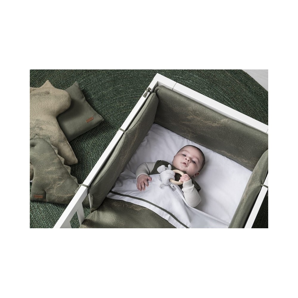 Baby's Only Bettnestchen Marble, Cool Grey Lila