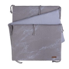 Baby's Only Bettnestchen Marble, Cool Grey Lila