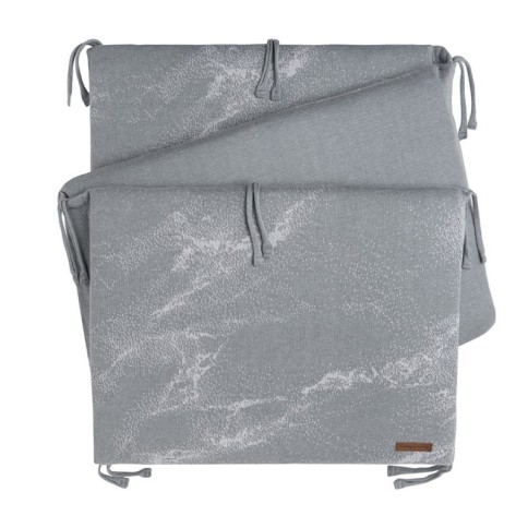 Baby's Only Bettnestchen Marble, Grau Silbergrau