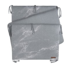 Baby's Only Bettnestchen Marble, Grau Silbergrau