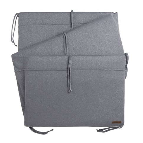 Baby's Only Bettnestchen Sparkle, Silber Grau meliert