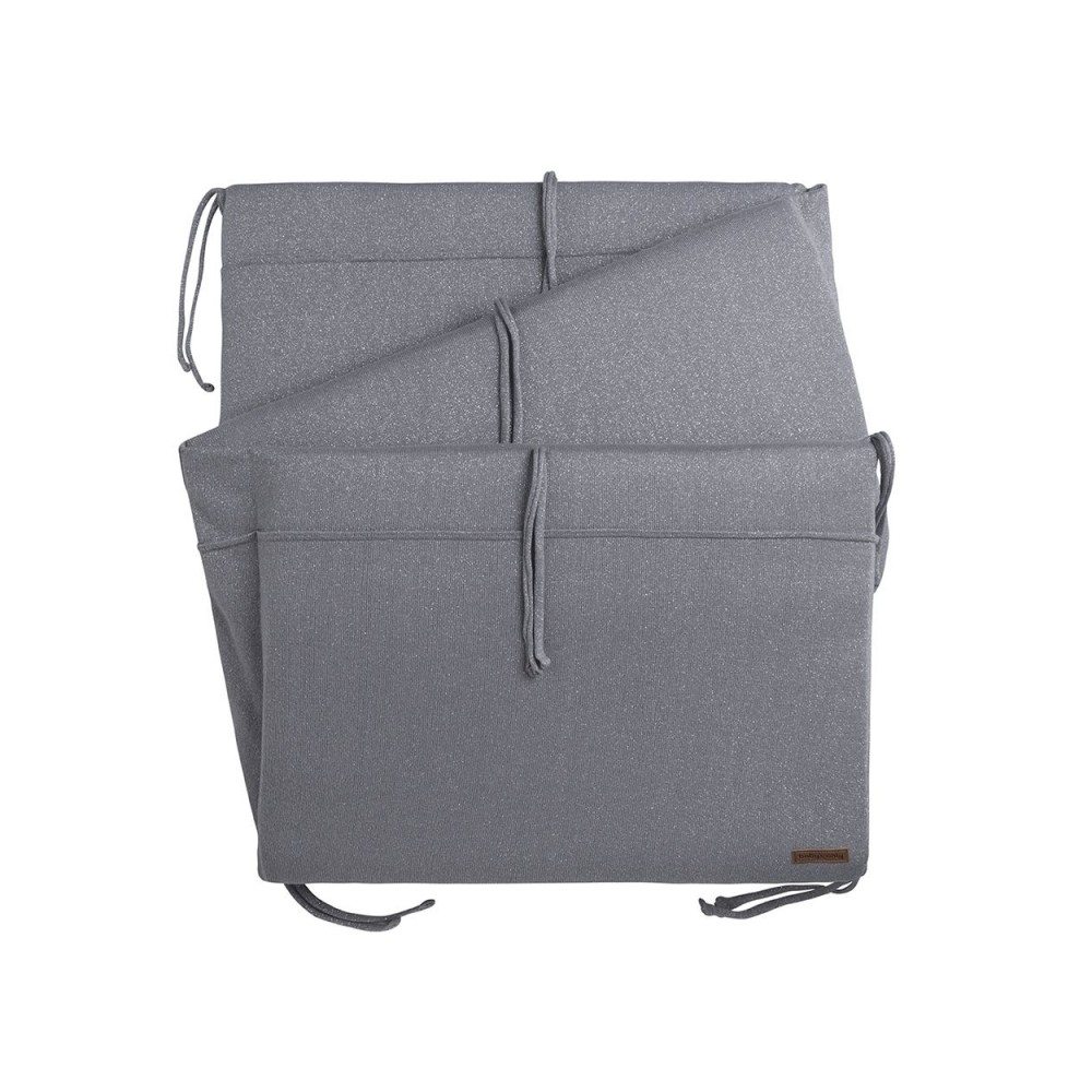 Baby's Only Bettnestchen Sparkle, Silber Grau meliert