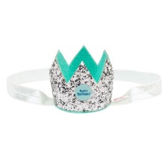 Souza for Kids Geburtstagskrone, Silber/ türkis
