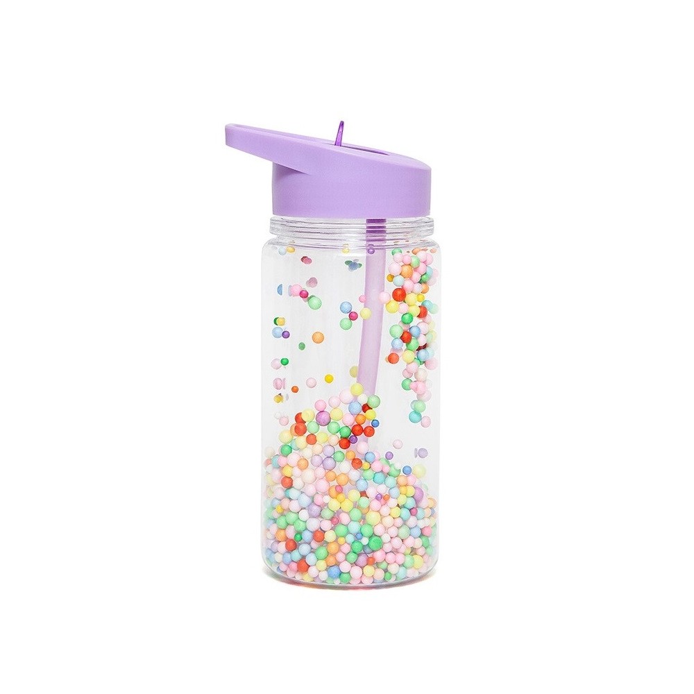 Strohhalm-Flasche, Macaron Pops Lilac