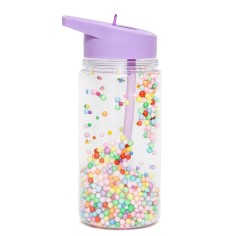 Strohhalm-Flasche, Macaron Pops Lilac