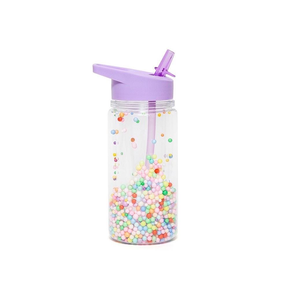 Strohhalm-Flasche, Macaron Pops Lilac