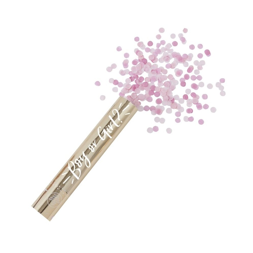 Gender Reveal Konfetti Kanone, Baby Girl