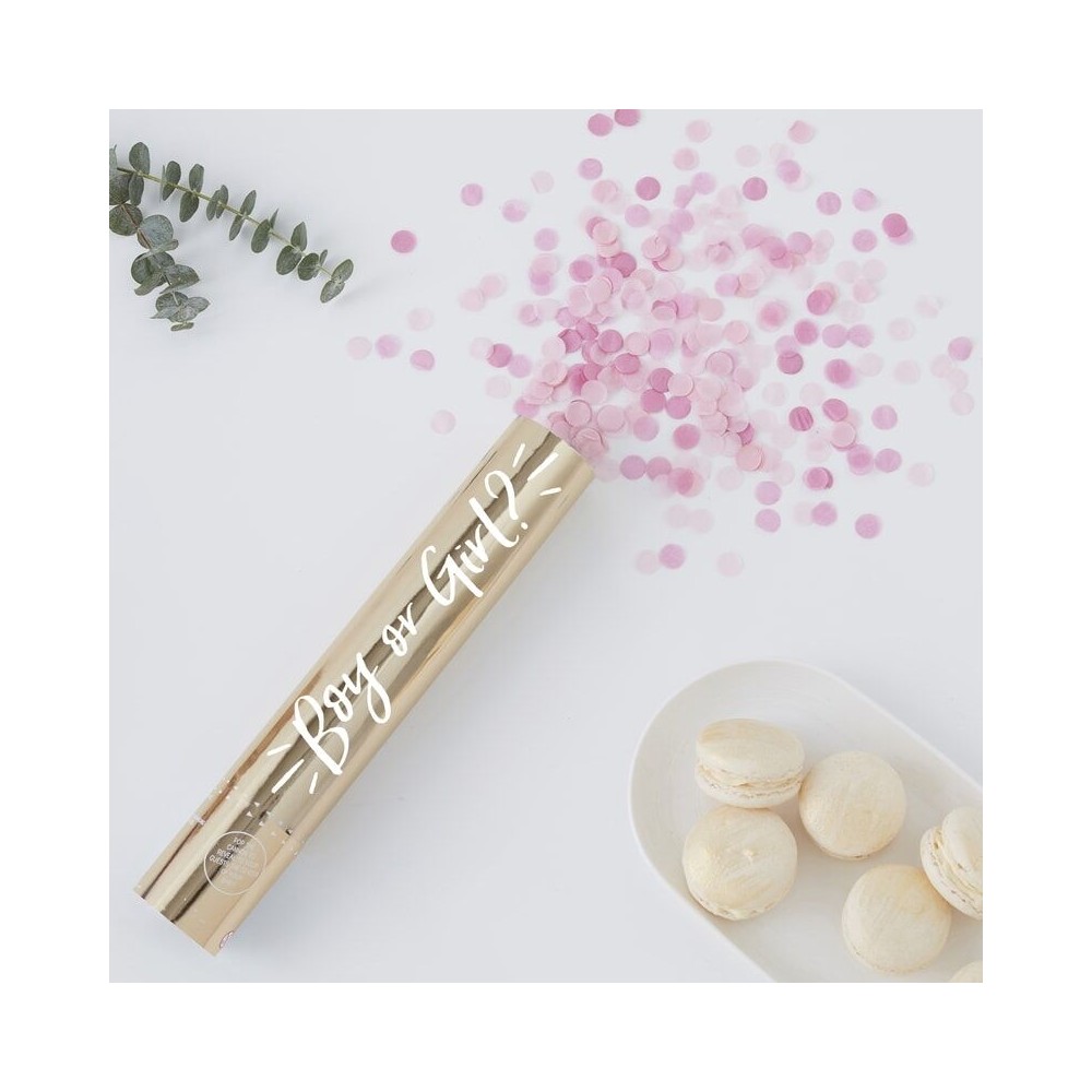 Gender Reveal Konfetti Kanone, Baby Girl