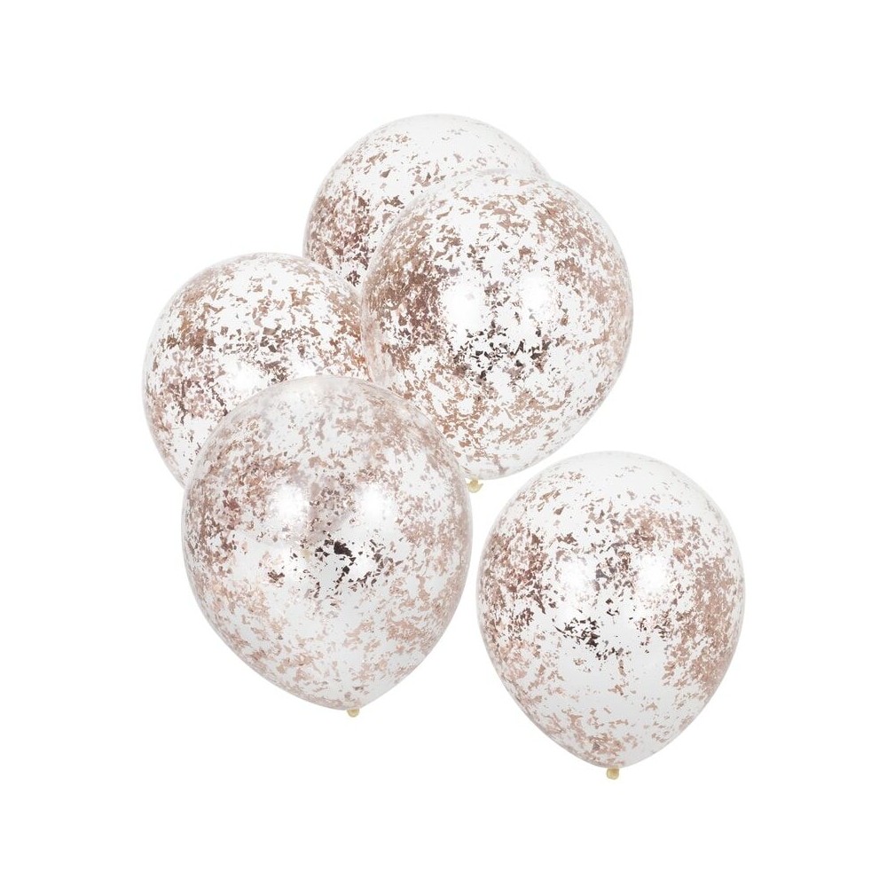 Konfettiballone Rose-Gold