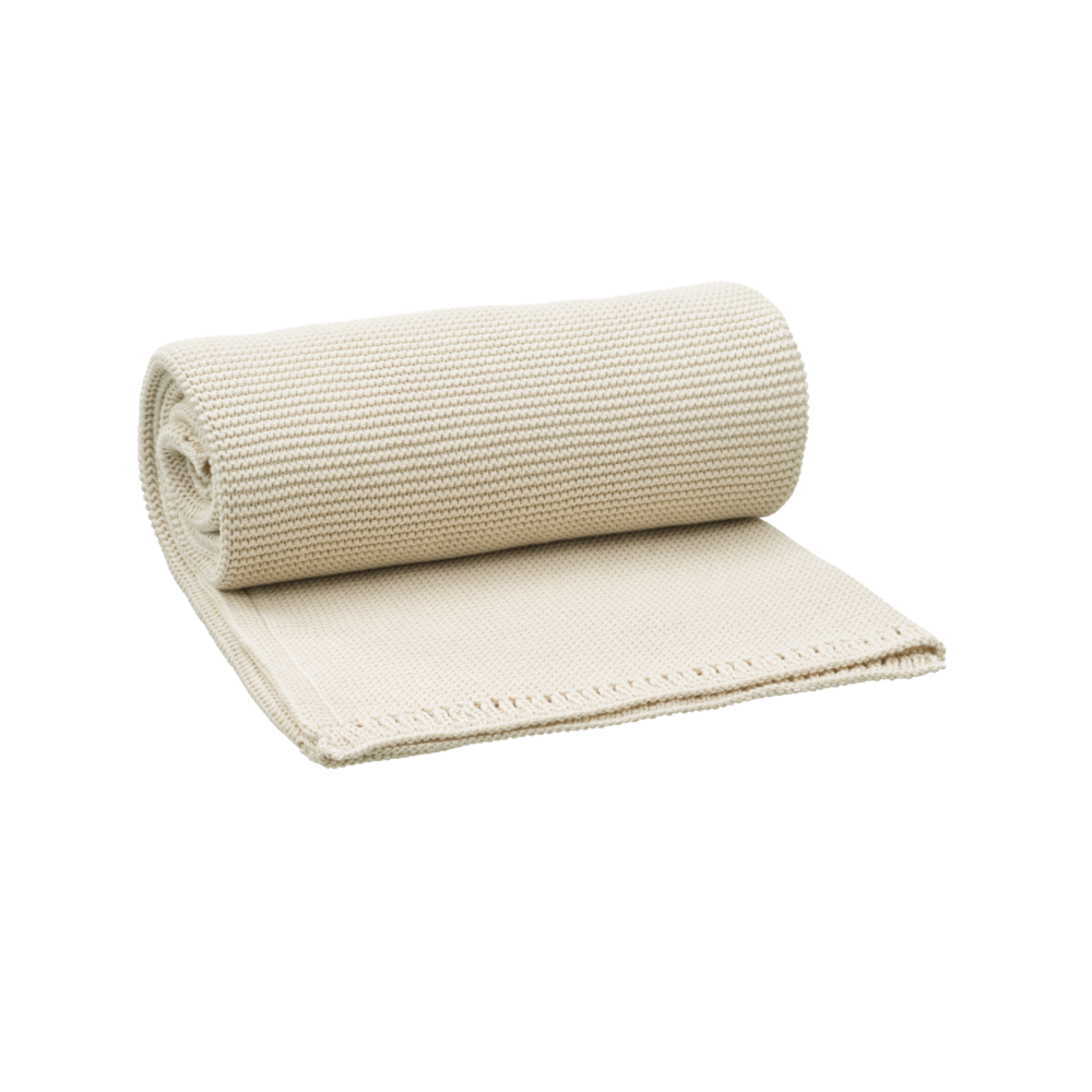 Fresk gestrickte Decke 80x100 - Uni Cream