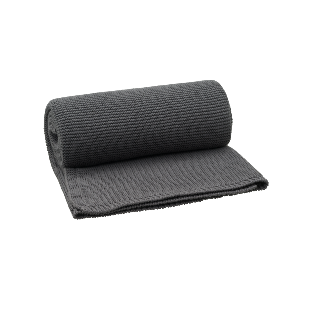 Fresk gestrickte Decke 80x100 - Dark Grey