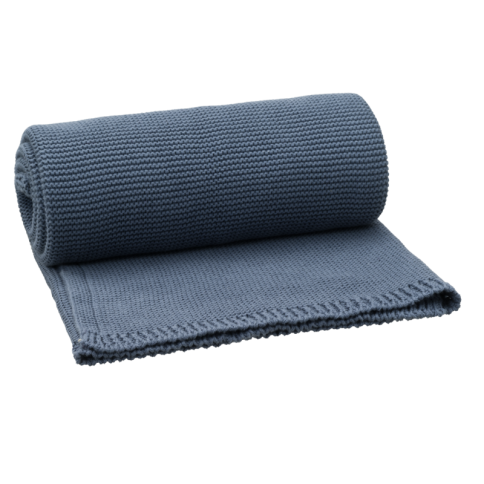 Fresk gestrickte Decke 80x100 - Dark Blue