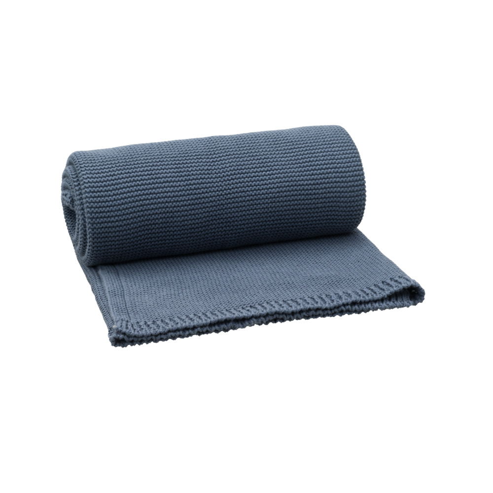 Fresk gestrickte Decke 80x100 - Dark Blue