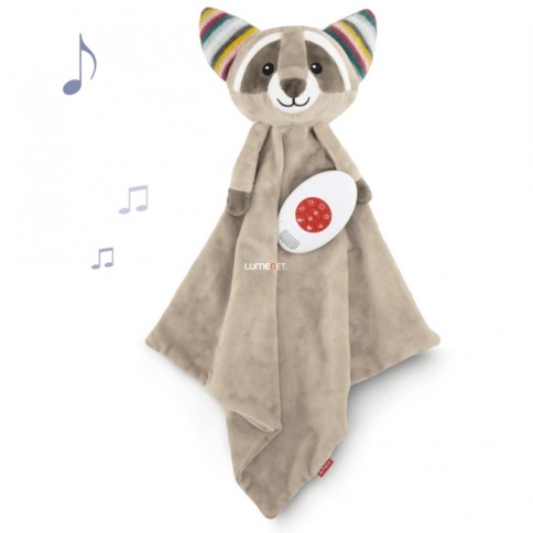 Tissu câlin avec module sonore, Raccoon Robin
