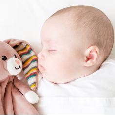 Kuscheltuch mit Sound-Modul, Hase Becky