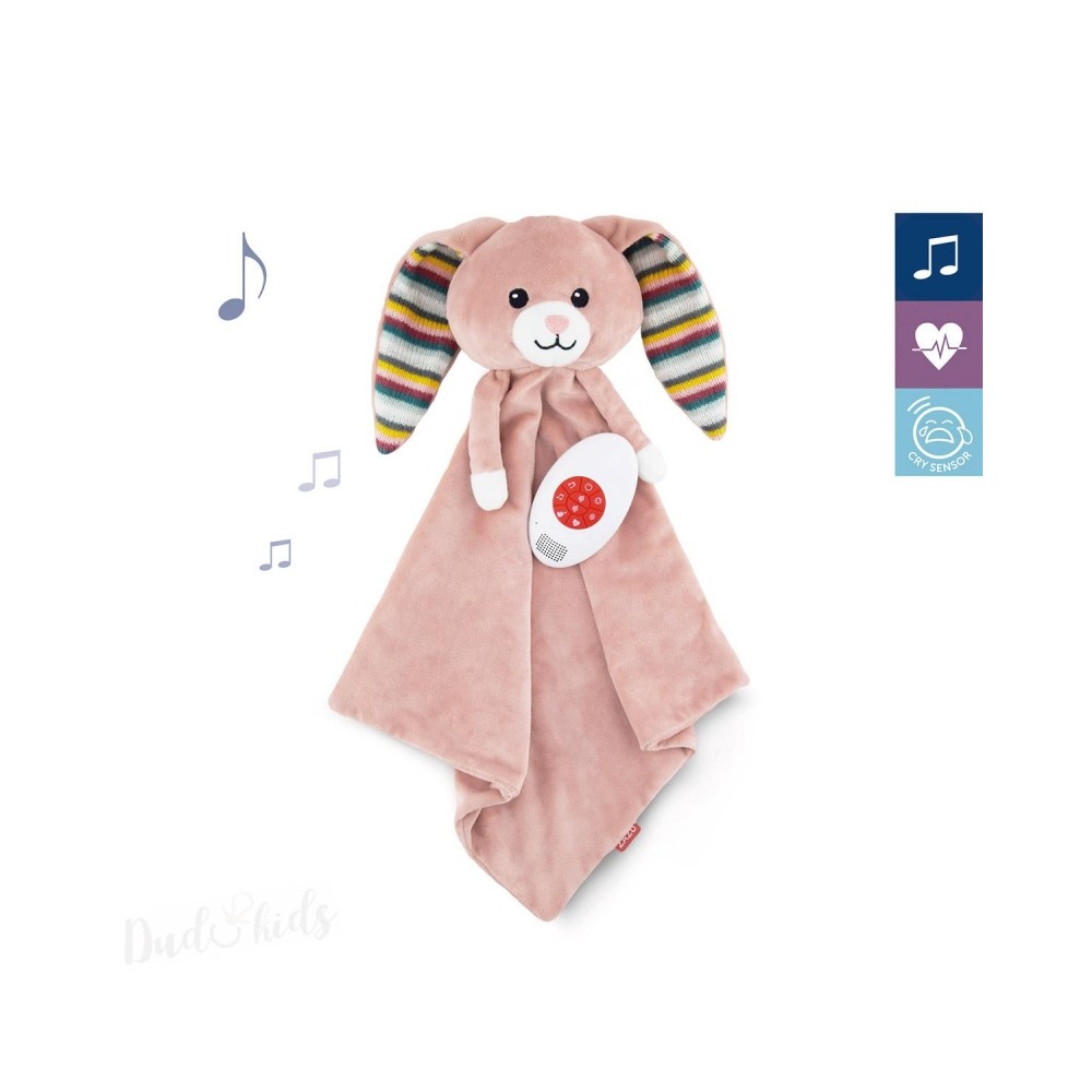 Kuscheltuch mit Sound-Modul, Hase Becky