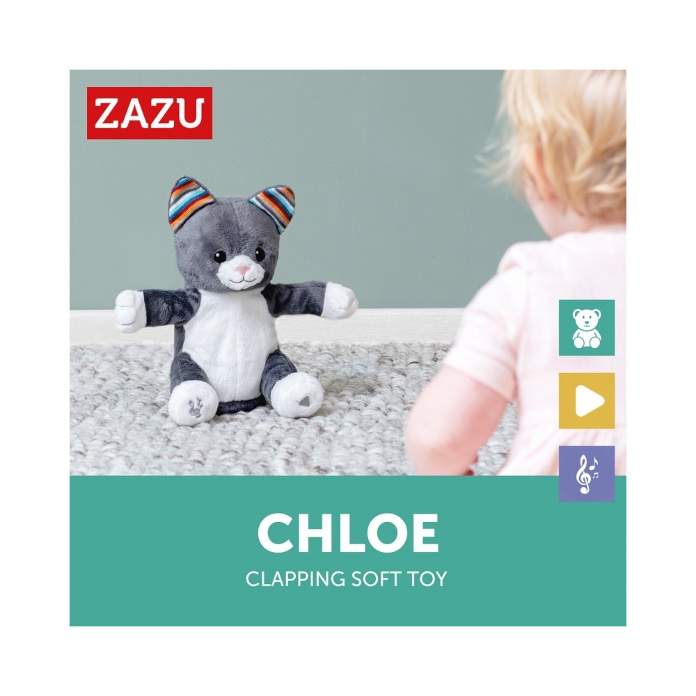 klatschendes Kuscheltier mit Gesang, Chloe die Katze