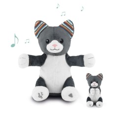 applaudir jouet câlin avec chant, chloé le chat