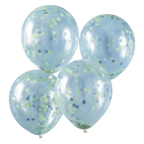 Latex Konfetti Luftballone 5 Stk., Roar