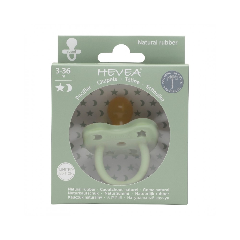 Naturkautschuk Schnuller, Nordic Sea Green, 3-36 Mon., rund