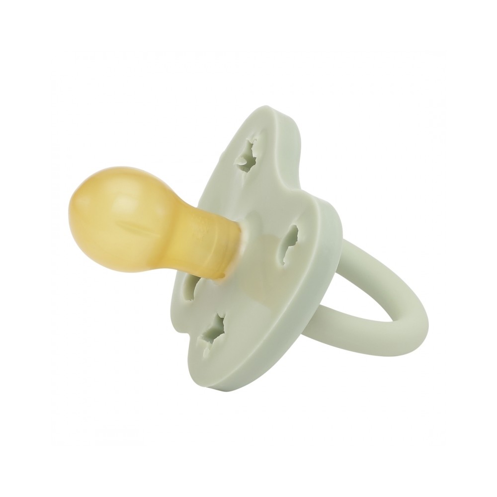 Naturkautschuk Schnuller, Nordic Sea Green, 3-36 Mon., rund