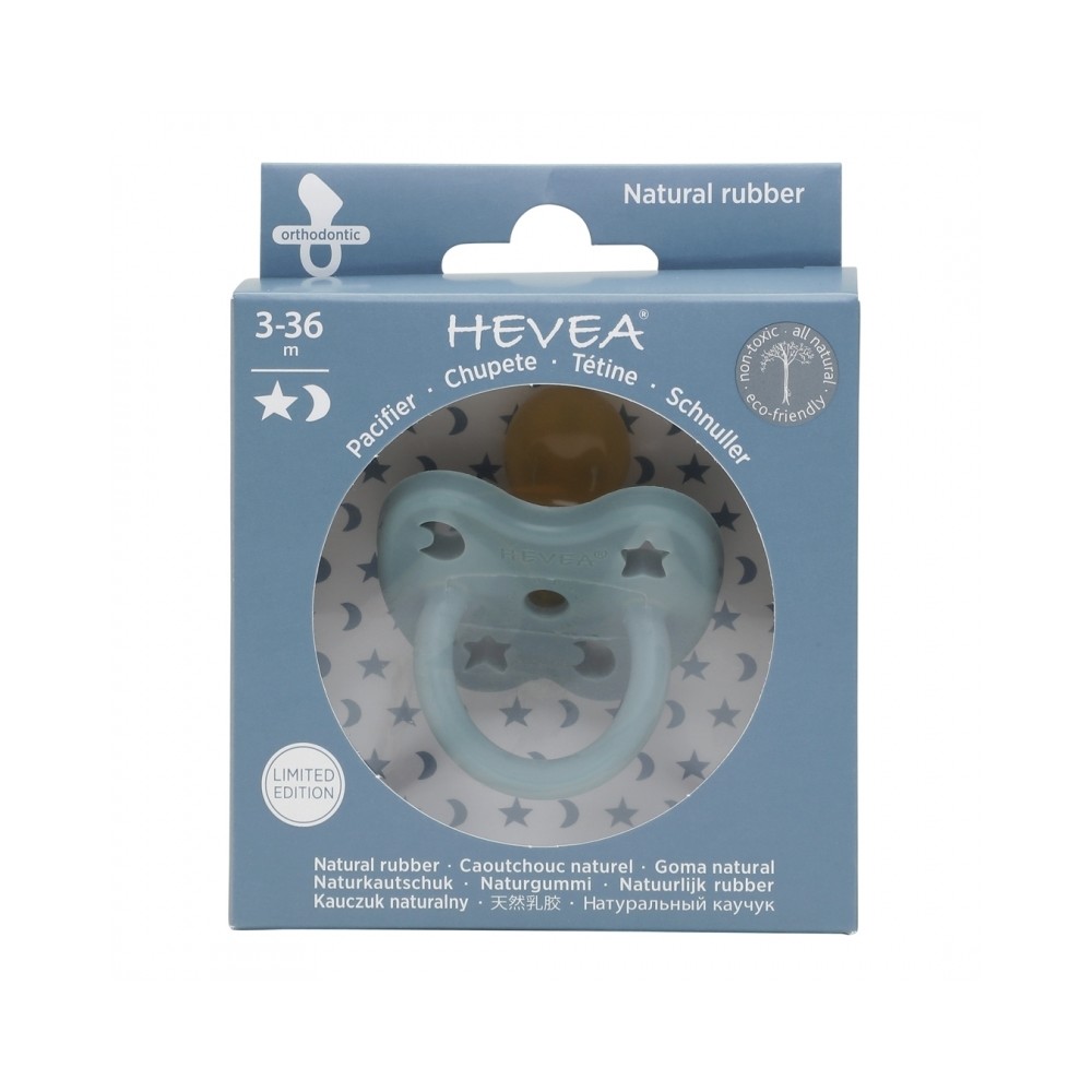 Naturkautschuk Schnuller 2er Pack, Winter Sky Blue, kiefergerecht