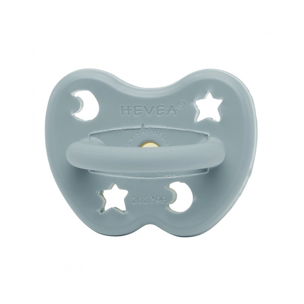 Naturkautschuk Schnuller 2er Pack, Winter Sky Blue, kiefergerecht