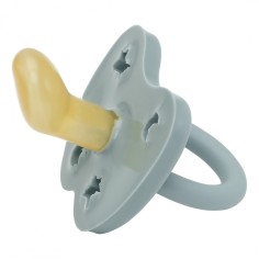 Naturkautschuk Schnuller 2er Pack, Winter Sky Blue, kiefergerecht