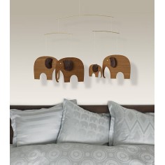 Flensted Mobile, Elefanten/ Teakholz