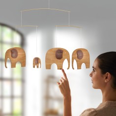 Flensted Mobile, Elefanten/ Teakholz