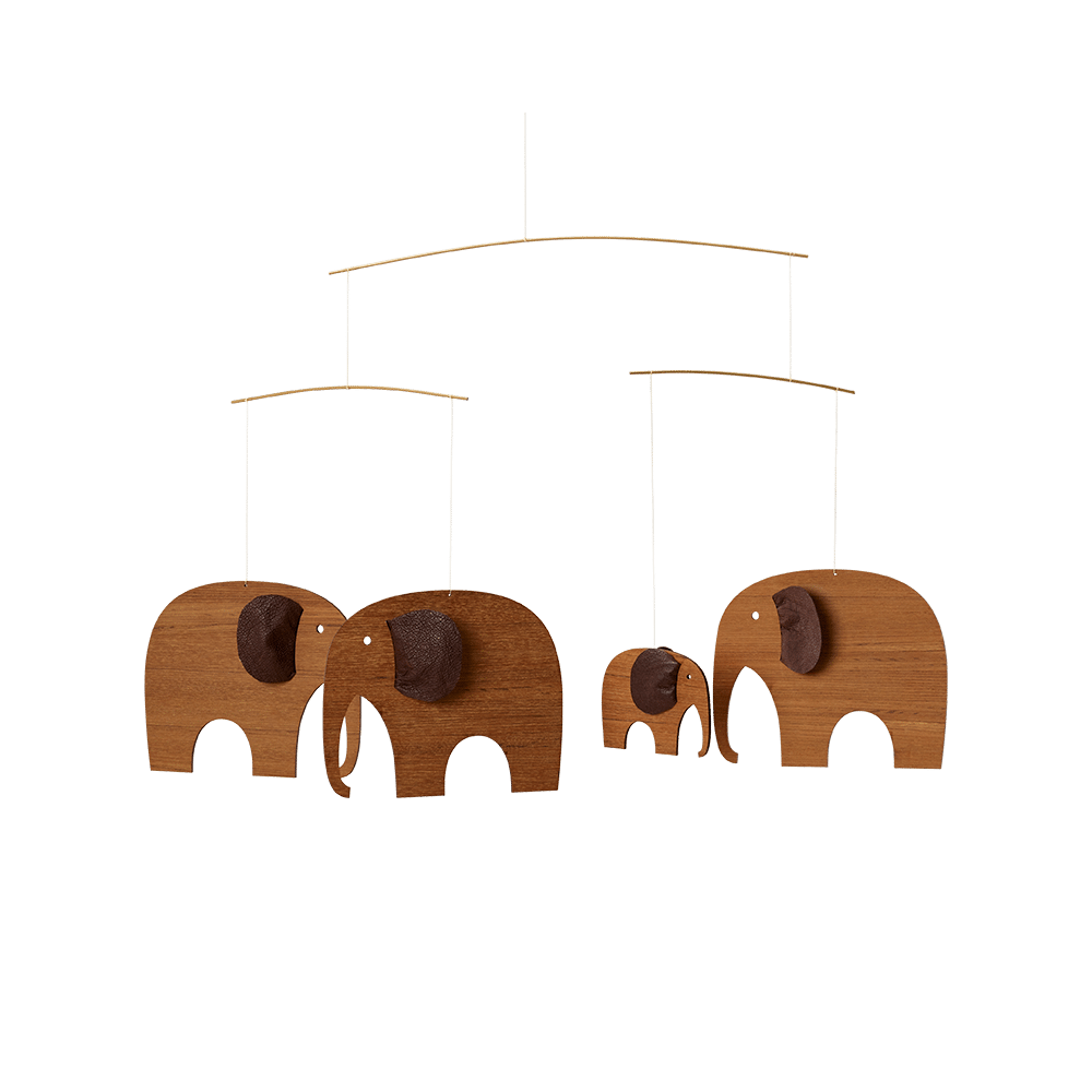 Flensted Mobile, Elefanten/ Teakholz