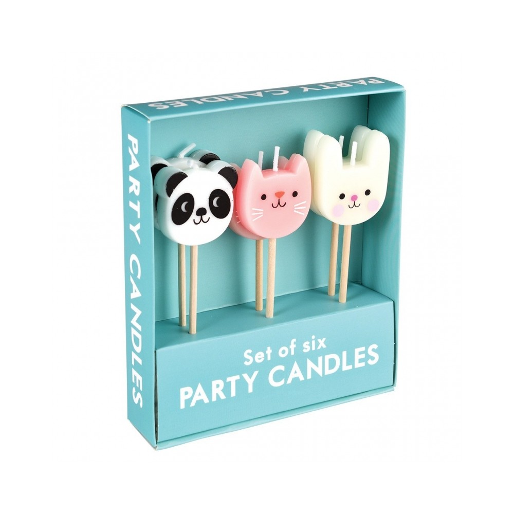 Geburtstagskerzen Animal Friends, 6 Stk.