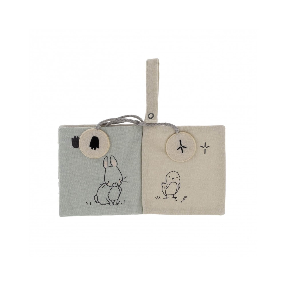 Snoozebaby Aktivitätenstoffbuch, Whose Trail?