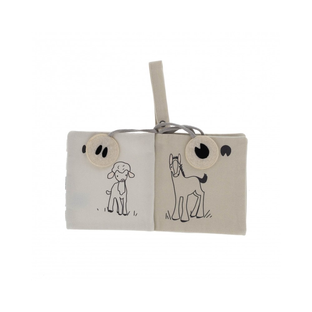 Snoozebaby Aktivitätenstoffbuch, Whose Trail?