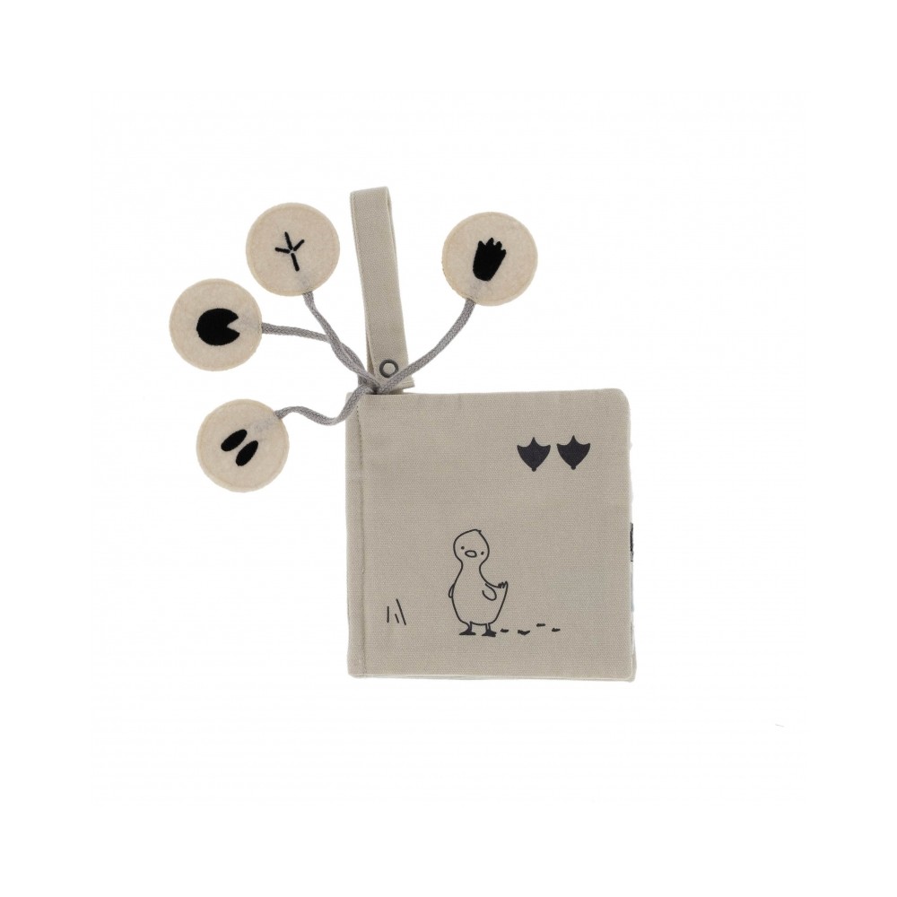 Snoozebaby Aktivitätenstoffbuch, Whose Trail?