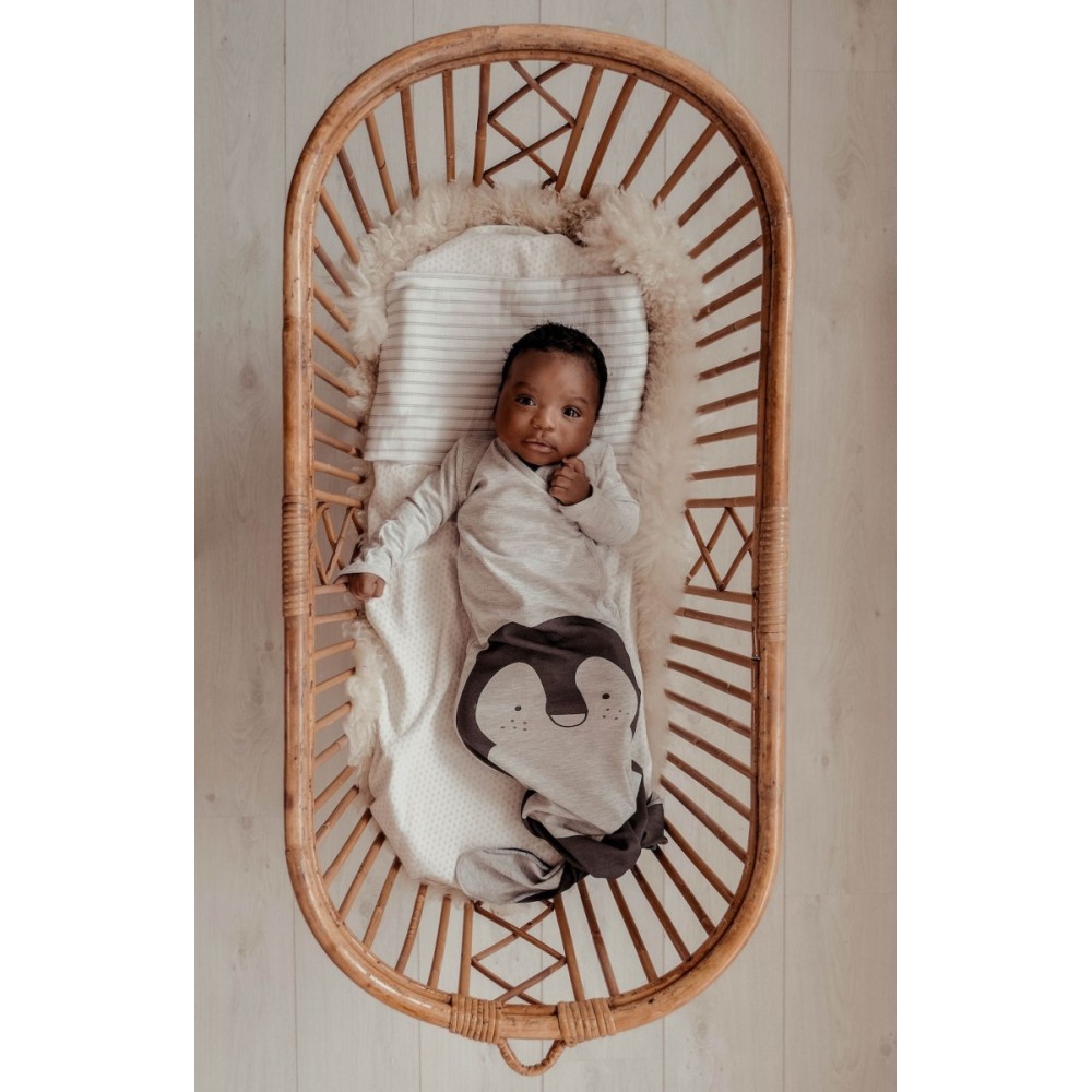 Snoozebaby Schlafbody Cocon, 3-6 Mon., TOG 1.0 - Melange Pinguin