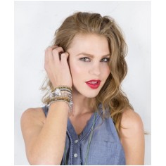 Bracelet, sable / rose