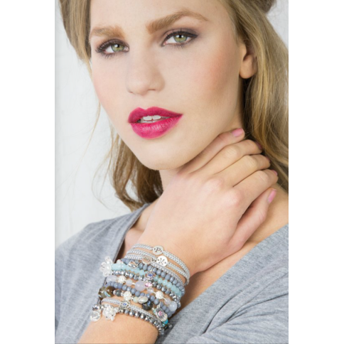 Bracelet, gris coeur