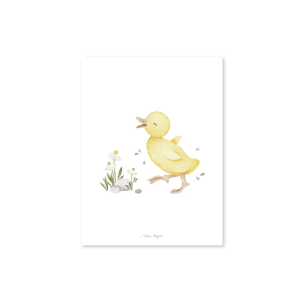 Lilipinso Poster, Retro Ente gelb