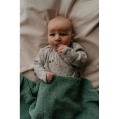 Snoozebaby zweischichtige Decke 75 x 100 cm, Smokey Green
