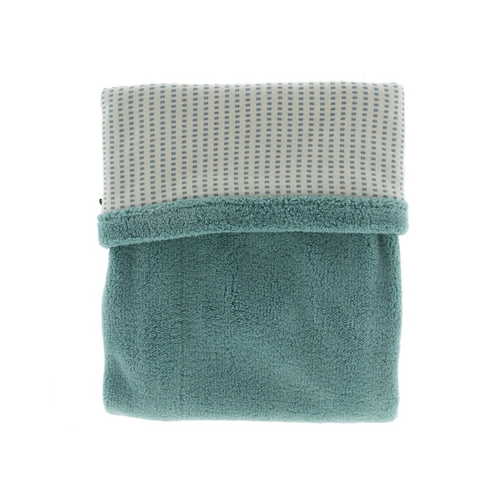 Snoozebaby zweischichtige Decke 75 x 100 cm, Smokey Green