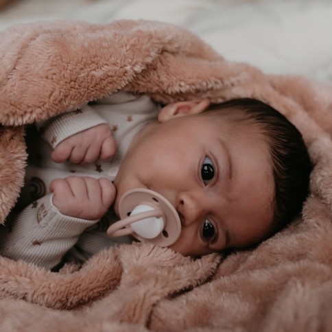 Snoozebaby zweischichtige Decke 75 x 100 cm, Milky Rust