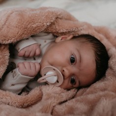 Snoozebaby zweischichtige Decke 75 x 100 cm, Milky Rust