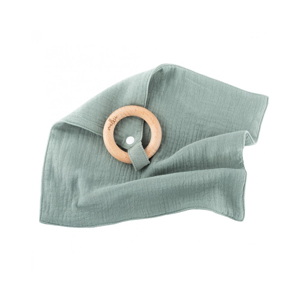 Beissring mit Nuschi aus Musselin Baumwolle, Sage