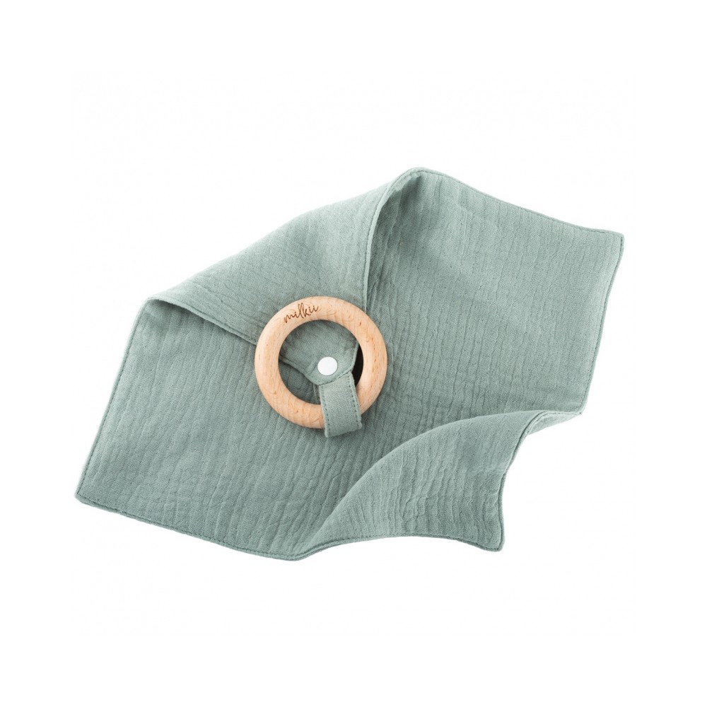 Beissring mit Nuschi aus Musselin Baumwolle, Sage