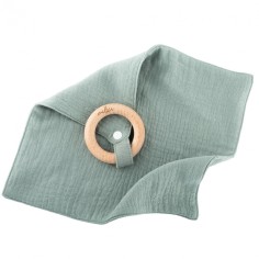 Beissring mit Nuschi aus Musselin Baumwolle, Sage