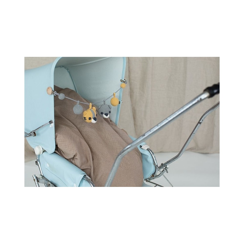 Franck & Fischer Kinderwagenkette Hugo, grau