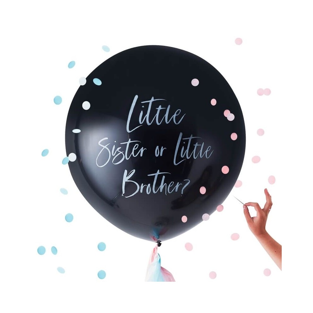 Gender Reveal "Little Brother or Sister" Ballon